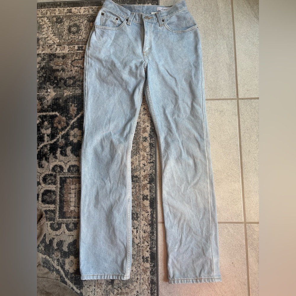 Aligrace Women's Light blue Straight Leg Jeans levi’s vintage customs
